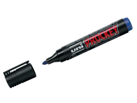 uni-ball Marqueur permanent PROCKEY PM-122, bleu