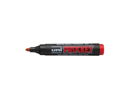 uni-ball Marqueur permanent PROCKEY PM-122, rouge