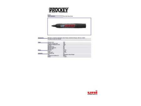 uni-ball Marqueur permanent PROCKEY PM-122, rouge