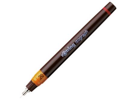 rotring Stylo à encre de Chine isograph 0,20 mm, noir