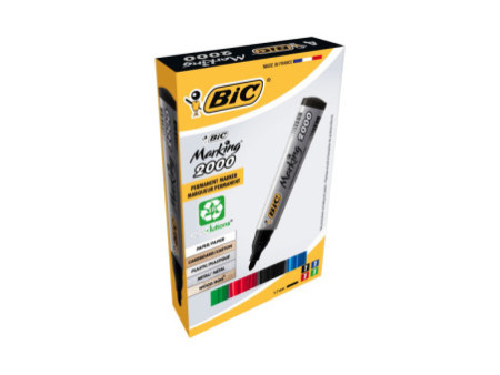 BIC Marqueur permanent 2000 Ecolutions, pointe ogive, étui