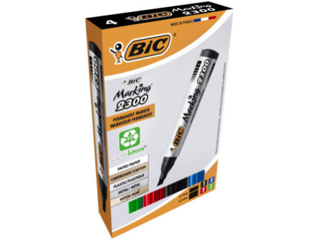 BIC Marqueur permanent 2300 Ecolutions, pointe biseautée,