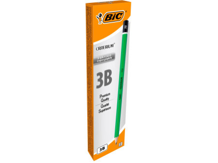 BIC Crayon Criterium 550, degré de dureté: 3B, hexagonal