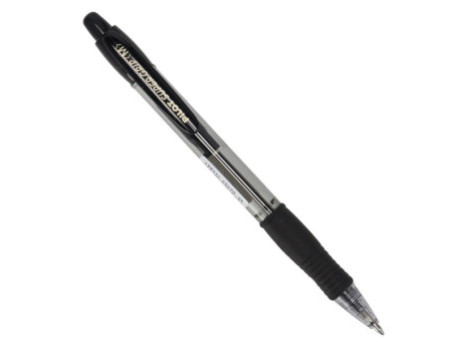 PILOT Stylo à bille rétractable SUPER GRIP M, noir