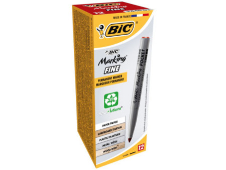 BIC Marqueur permanent Marking POCKET ECOlutions, rouge