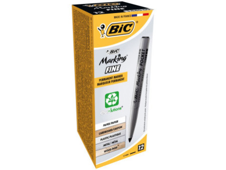 BIC Marqueur permanent Marking POCKET ECOlutions, noir