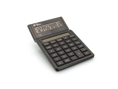 TWEN Calculatrice de bureau ECO 12, écran LCD à 12 chiffres,