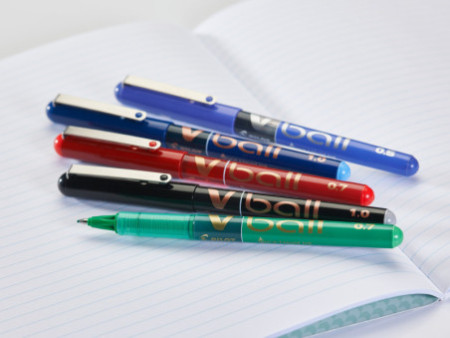 PILOT Stylo roller V Ball VB 7, étui de 4, assorti