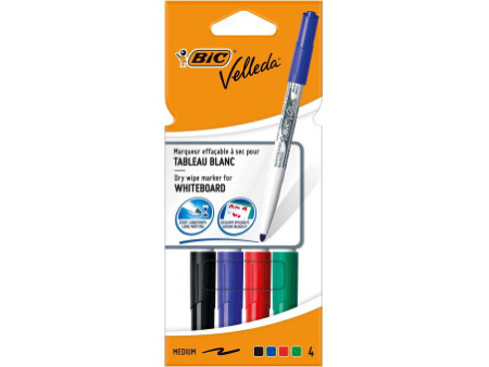 BIC Marqueur pour tableau blanc Velleda 1741, pointe ogive