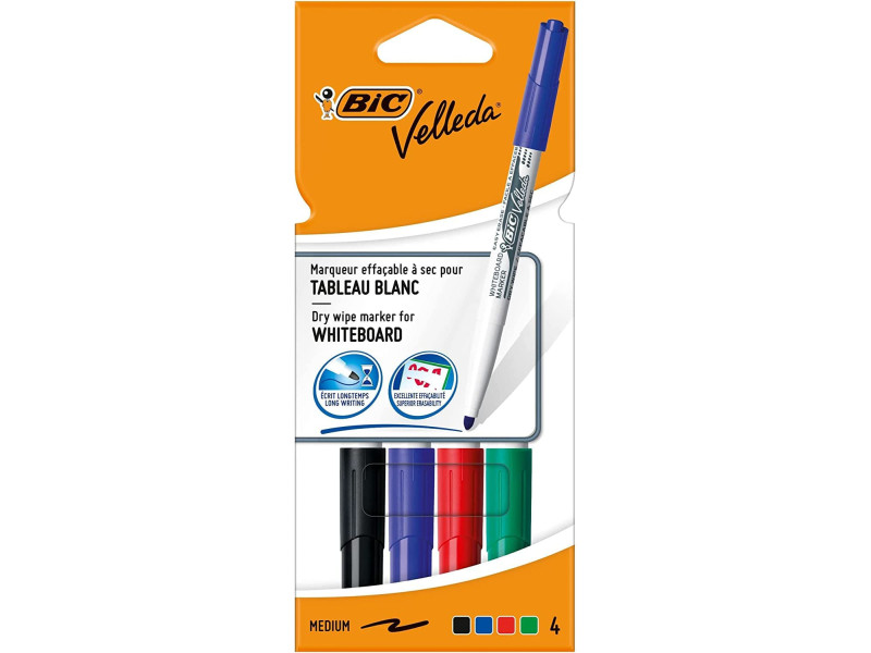 BIC Marqueur pour tableau blanc Velleda 1741, pointe ogive