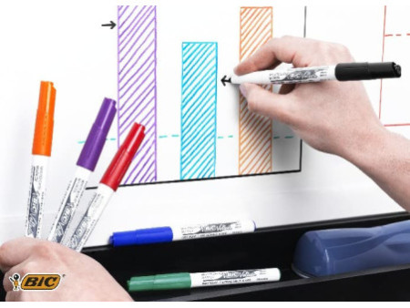 BIC Marqueur pour tableau blanc Velleda 1741, pointe ogive