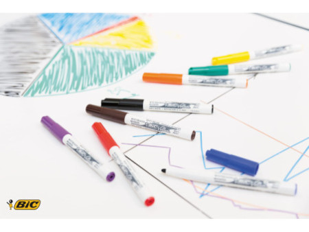 BIC Marqueur pour tableau blanc Velleda 1741, pointe ogive