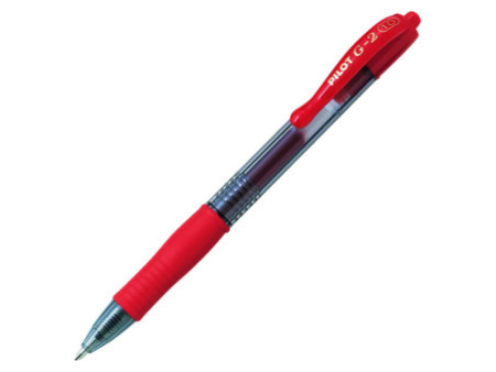 PILOT Stylo roller à encre gel G2 10, rouge