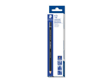 STAEDTLER Marqueur permanent Lumocolor glasochrom, noir
