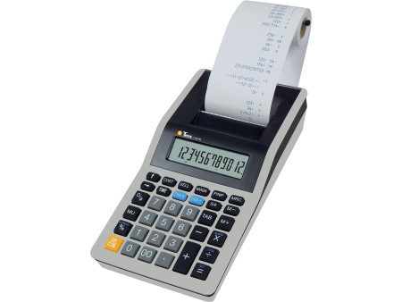 TWEN Calculatrice imprimante 110 PD, gris / noir