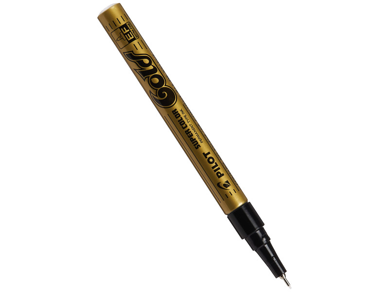 PILOT Marqueur permanent SUPER COLOR, pointe extra fine, or