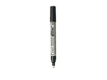 PILOT Marqueur permanent SUPER COLOR, extra fin, argent