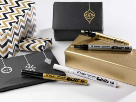PILOT Marqueur permanent SUPER COLOR Silver, fin, argent