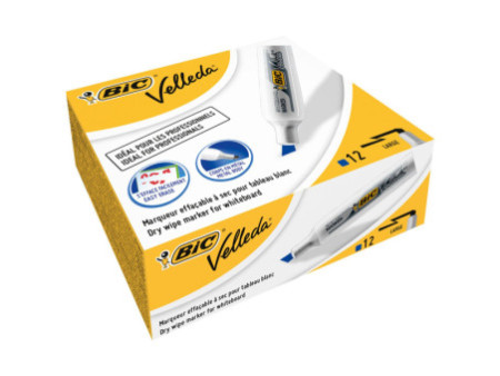 BIC Marqueur pour tableau blanc Velleda 1781, bleu