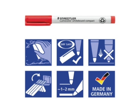 STAEDTLER Marqueurs pour tableau blanc Lumocolor, kit de 4