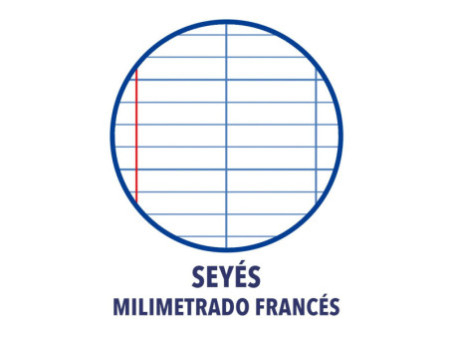 Oxford Feuilles simples perforées, A4, seyès