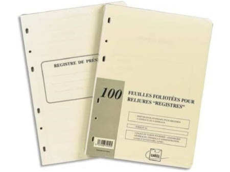 EXACOMPTA Recharge foliotée pour reliures juridiques, A4