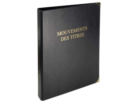 EXACOMPTA Reliure 'Mouvements des titres',classeur 4 anneaux