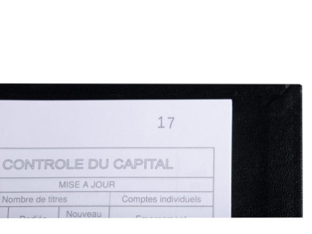 EXACOMPTA Reliure 'Mouvements des titres',classeur 4 anneaux