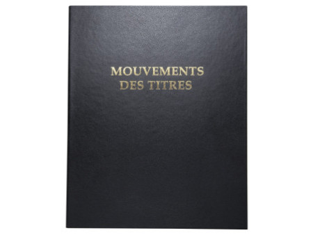 EXACOMPTA Reliure 'Mouvements des titres',classeur 4 anneaux