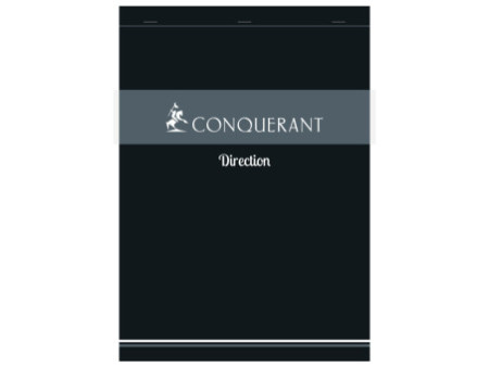 CONQUERANT SEPT Bloc-notes Direction, quadrillé, A4