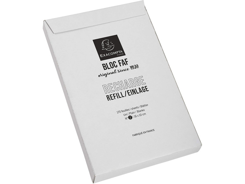 EXACOMPTA Recharge de feuilles 'BLOC FAF', no.2, uni