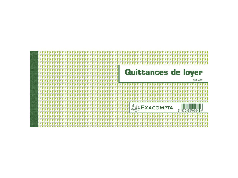 EXACOMPTA Carnet à souche 'Quittances de loyer'