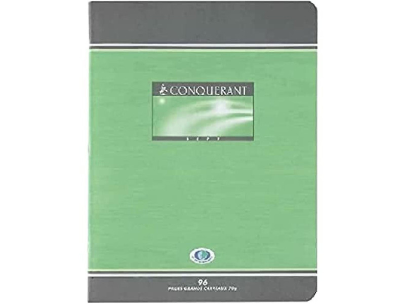 CONQUERANT SEPT Cahier, 170 x 220 mm, Seyès, 96 pages