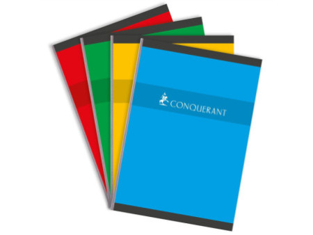 CONQUERANT SEPT Cahier, 210 x 297 mm, quadrillé, 192 pages