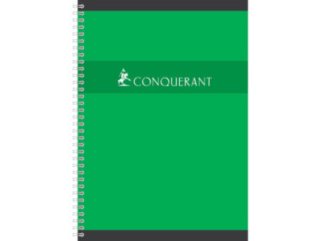 CONQUERANT SEPT Cahier reliure intégrale, A4, quadrillé 5x5