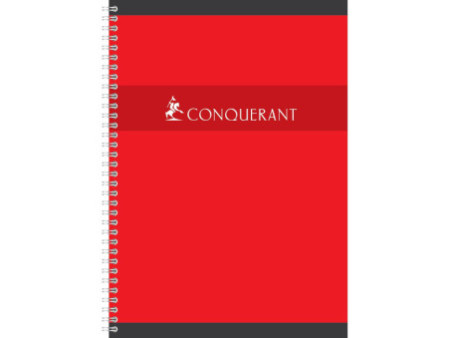 CONQUERANT SEPT Cahier reliure intégrale, A4, quadrillé 5x5