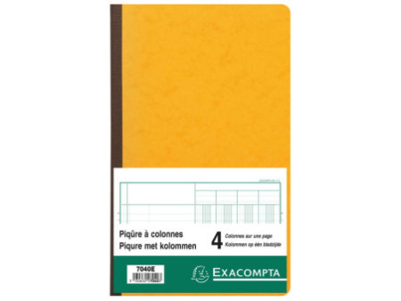 EXACOMPTA Piqûre à colonnes, 4 colonnes, 31 lignes
