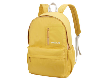 BESTLIFE School Sac à dos pour laptop COL RAINBOW, jaune