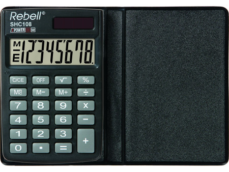 Rebell Calculatrice de poche SHC 108, noir