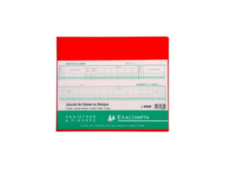 EXACOMPTA Piqûre 'Journal de caisse ou banque' 270 x 320 mm