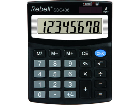 Rebell Calculatrice de bureau SDC 408, noir