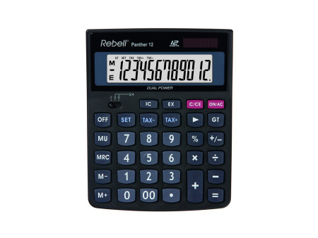 Rebell Calculatrice de bureau Panther 12, noir