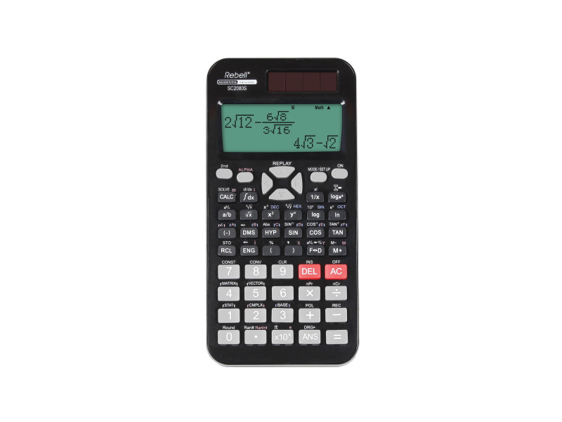Rebell Calculatrice scolaire scientifique SC2080S, noir