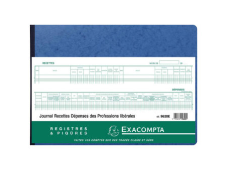 EXACOMPTA Piqûre 'Recettes/Dépenses professions libérales'
