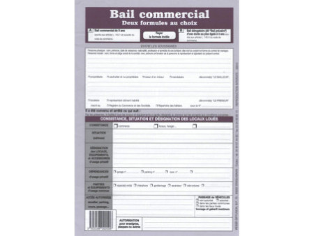 WEBER Formulaire français 'Bail commercial'