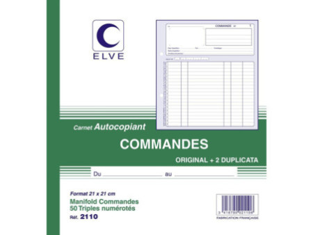 ELVE Manifold 'Commandes', 210 x 210 mm, tripli