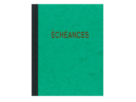 ELVE Cahier piqûre 'Echéances', 217 x 170 mm vertical