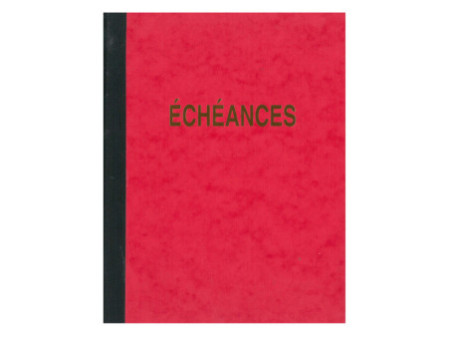 ELVE Cahier piqûre 'Echéances', 217 x 170 mm vertical