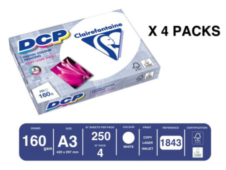 Clairefontaine Papier multifonction DCP, A3, 160 g/m2