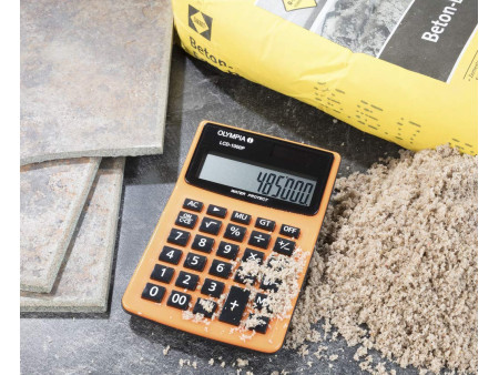 OLYMPIA Calculatrice de bureau LCD 1000P, solaire/pile
